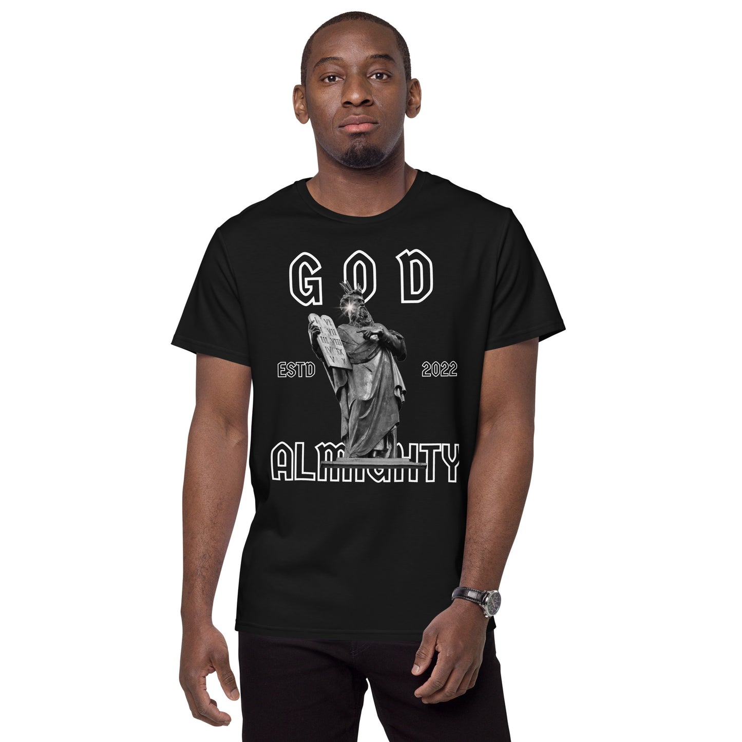 God - T-shirt in cotone premium