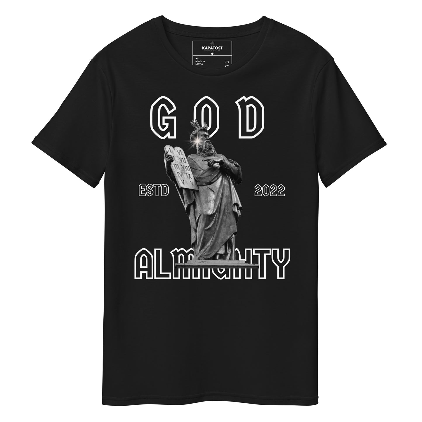 God - T-shirt in cotone premium