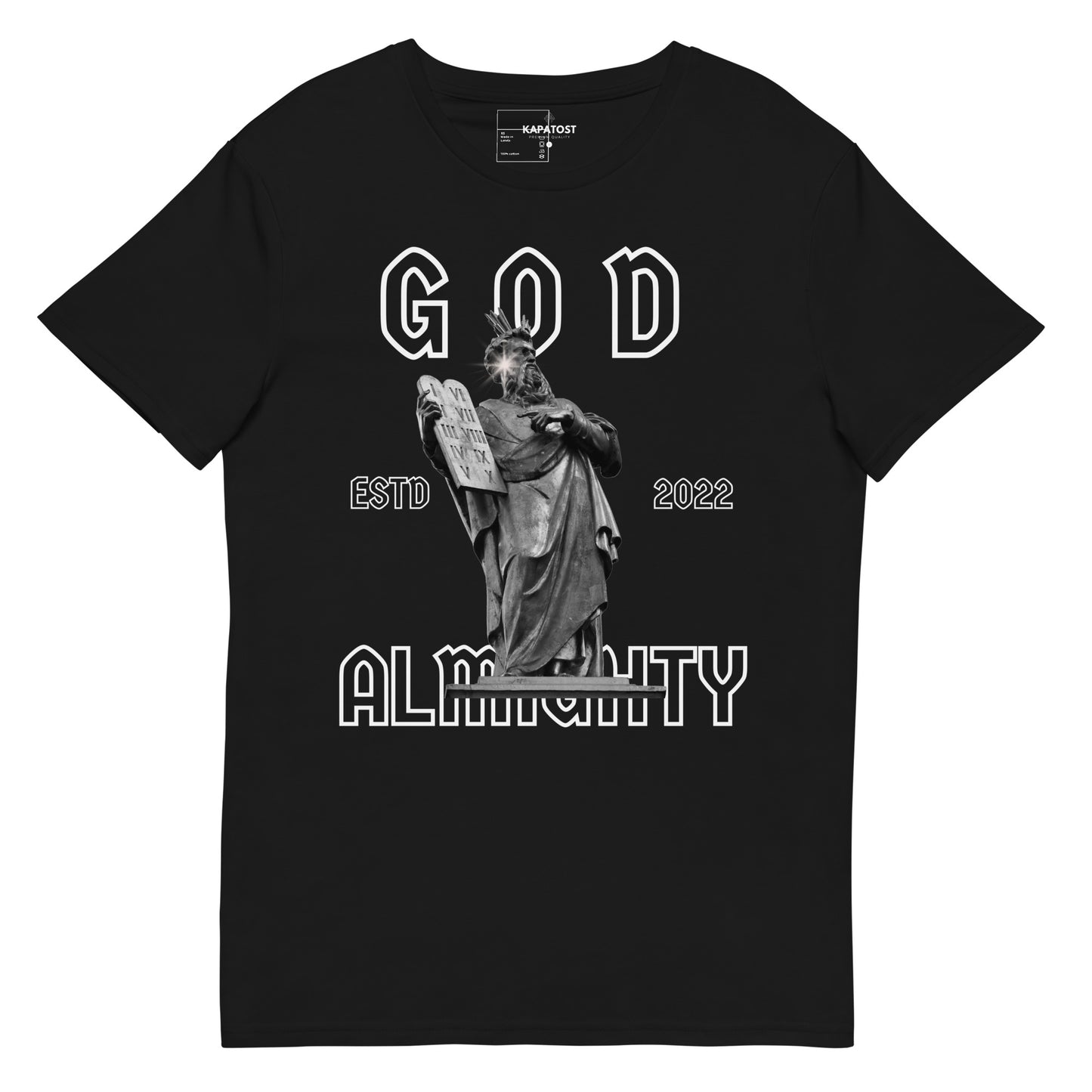 God - T-shirt in cotone premium