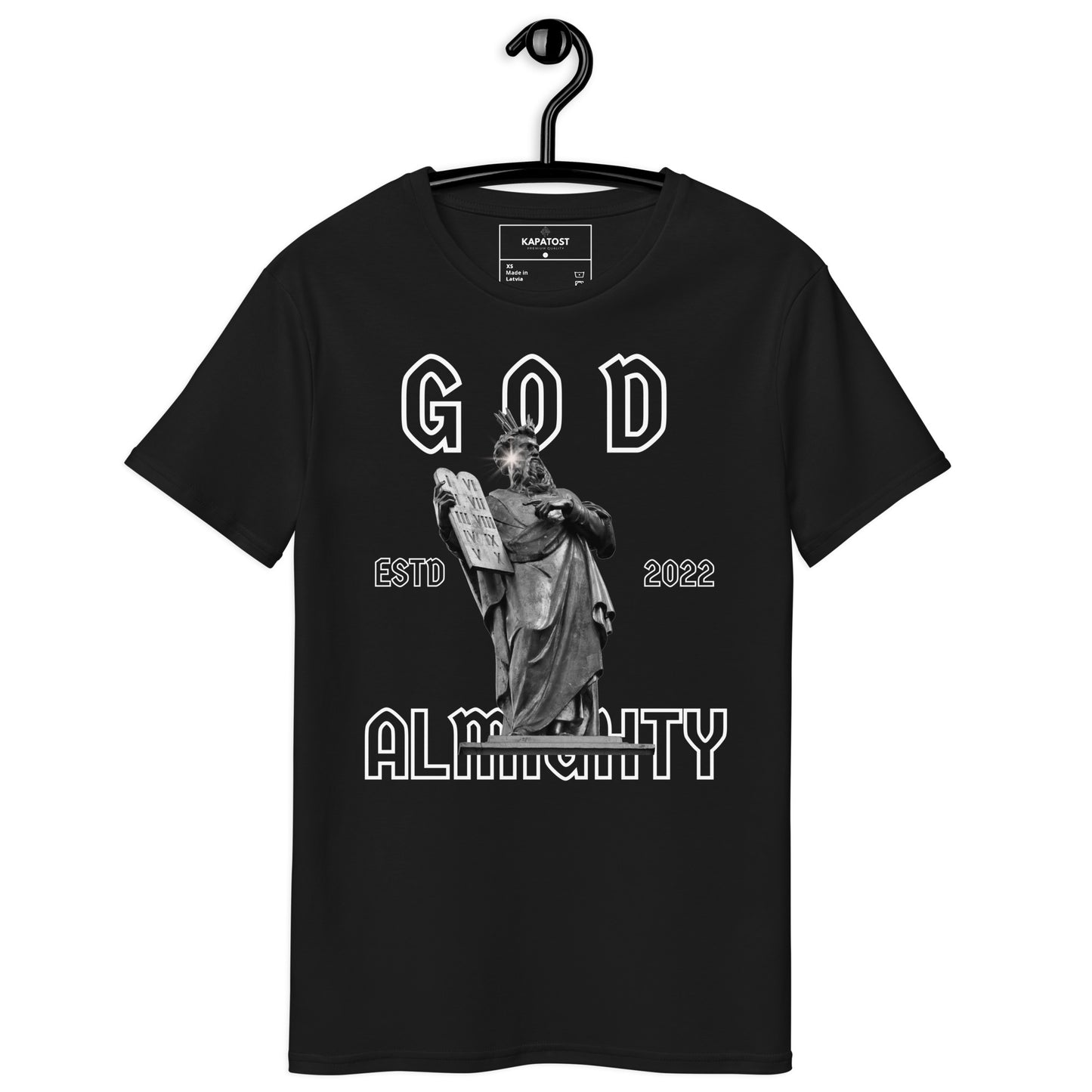 God - T-shirt in cotone premium