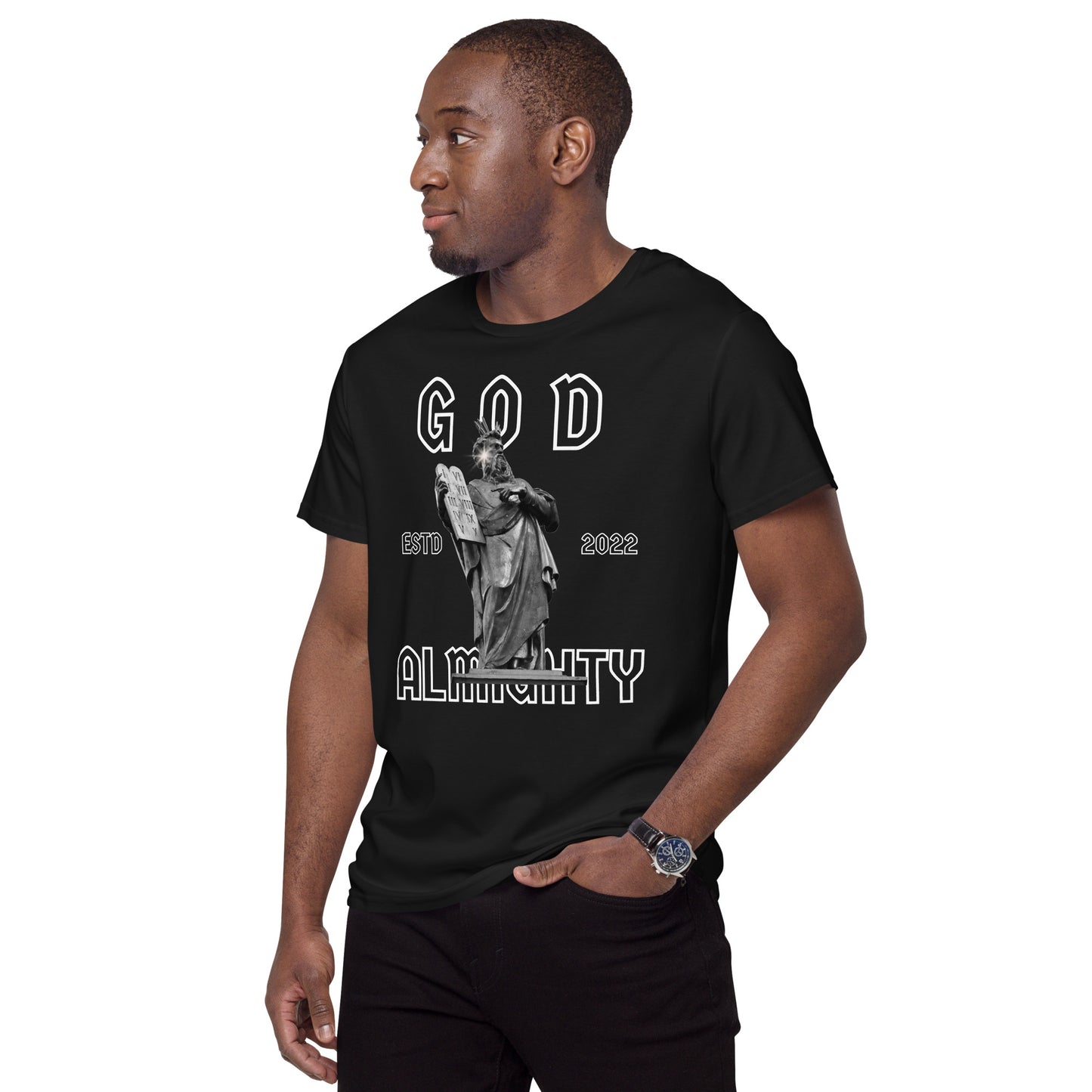 God - T-shirt in cotone premium