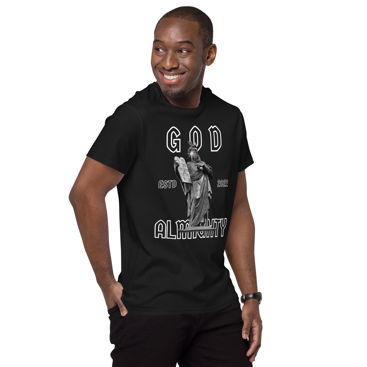 God - T-shirt in cotone premium