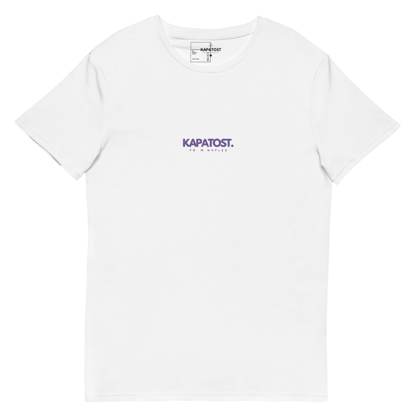 Ricamo viola Kapatost - T-shirt in cotone premium