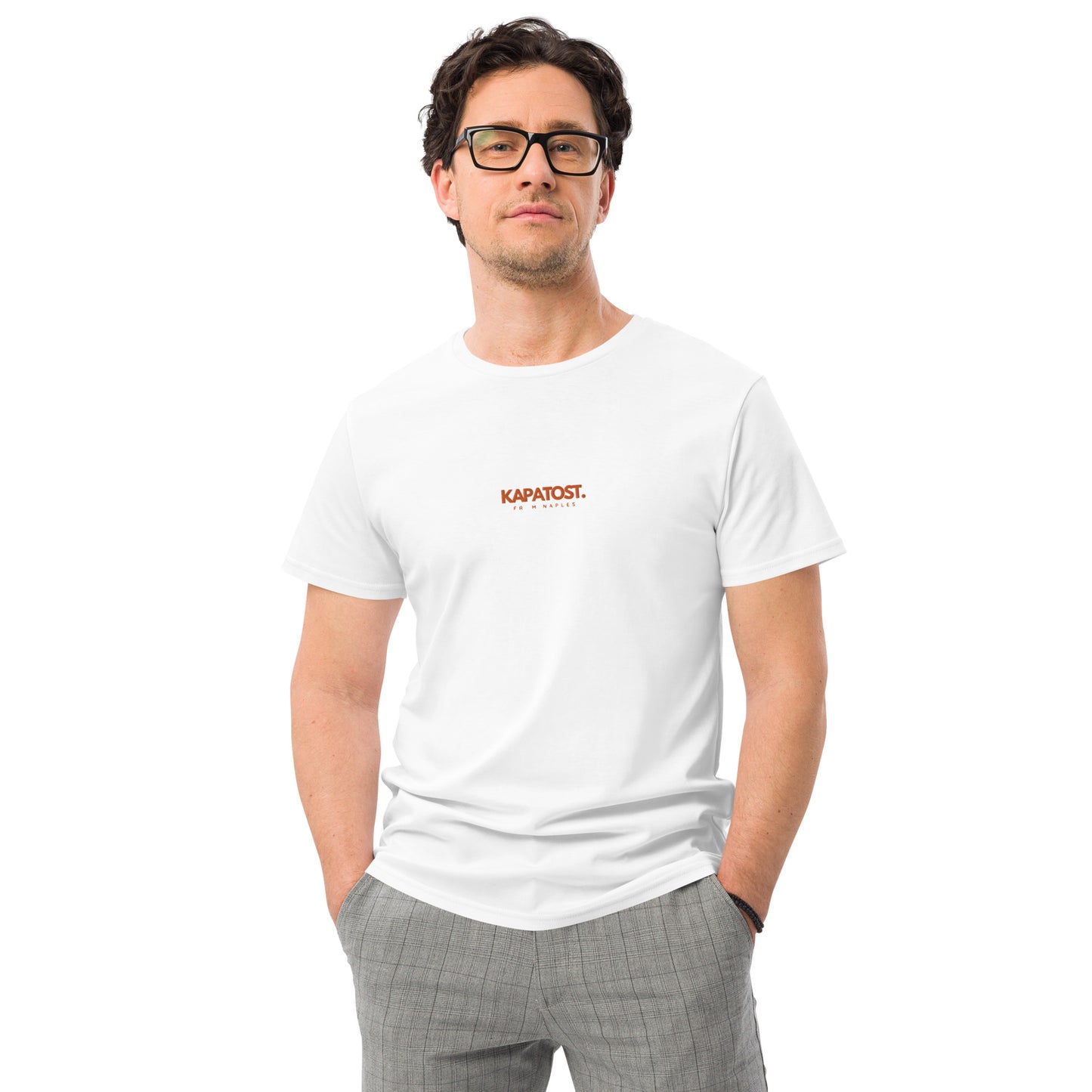 Ricamo orange Kapatost - T-shirt in cotone premium