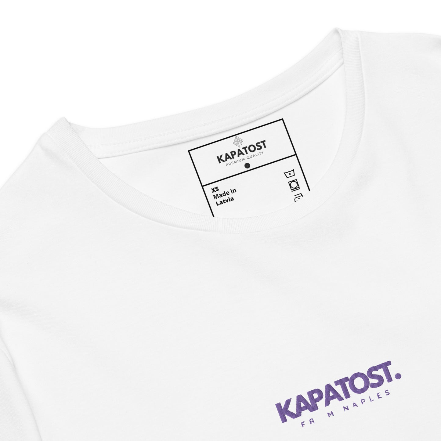 Ricamo viola Kapatost - T-shirt in cotone premium