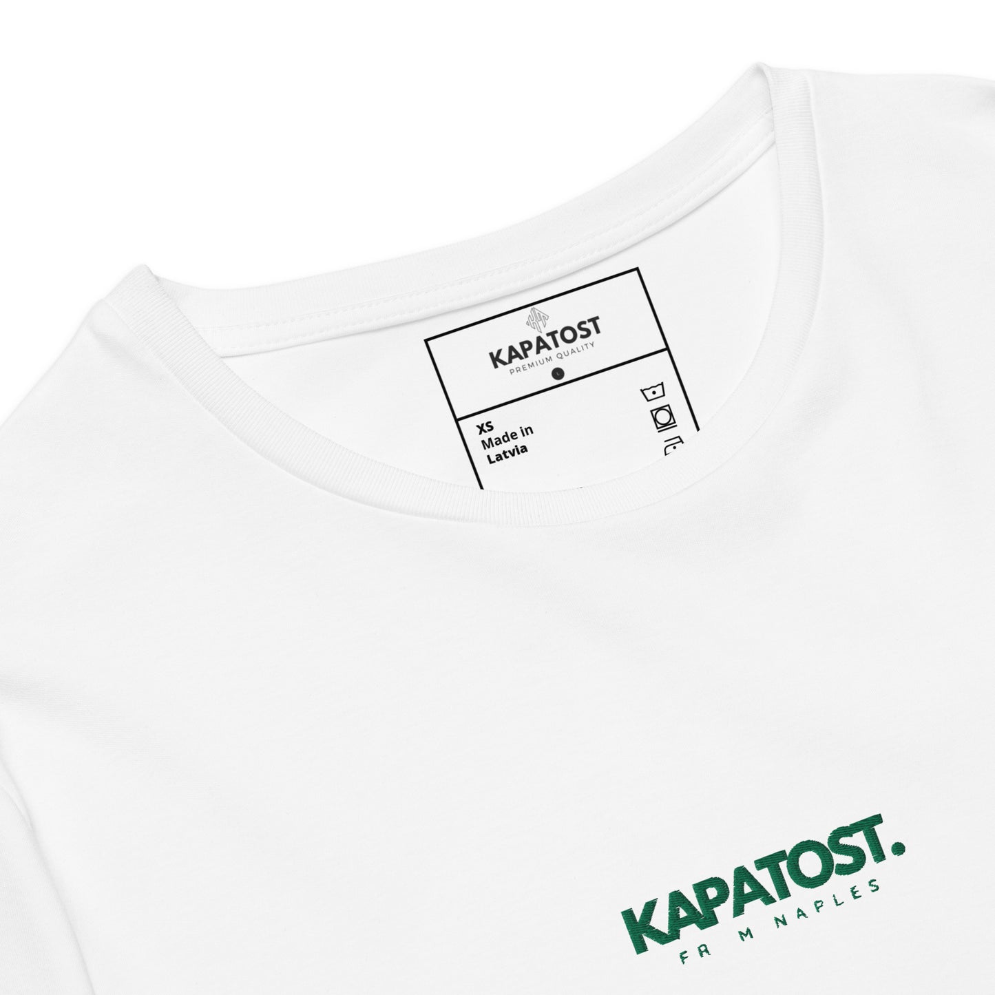 Ricamo verde Kapatost - T-shirt in cotone premium