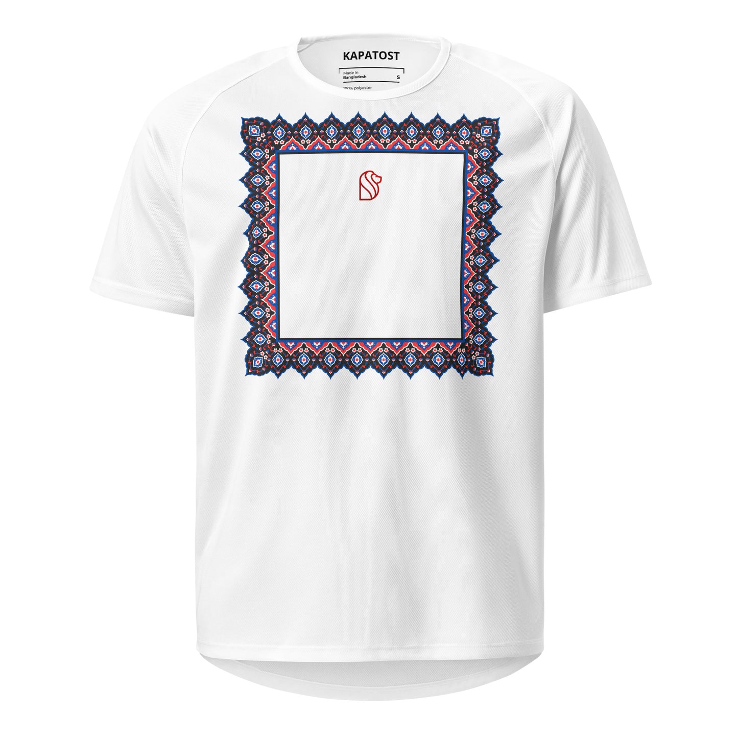 T-Shirt Girocollo - Paisley Minaml white