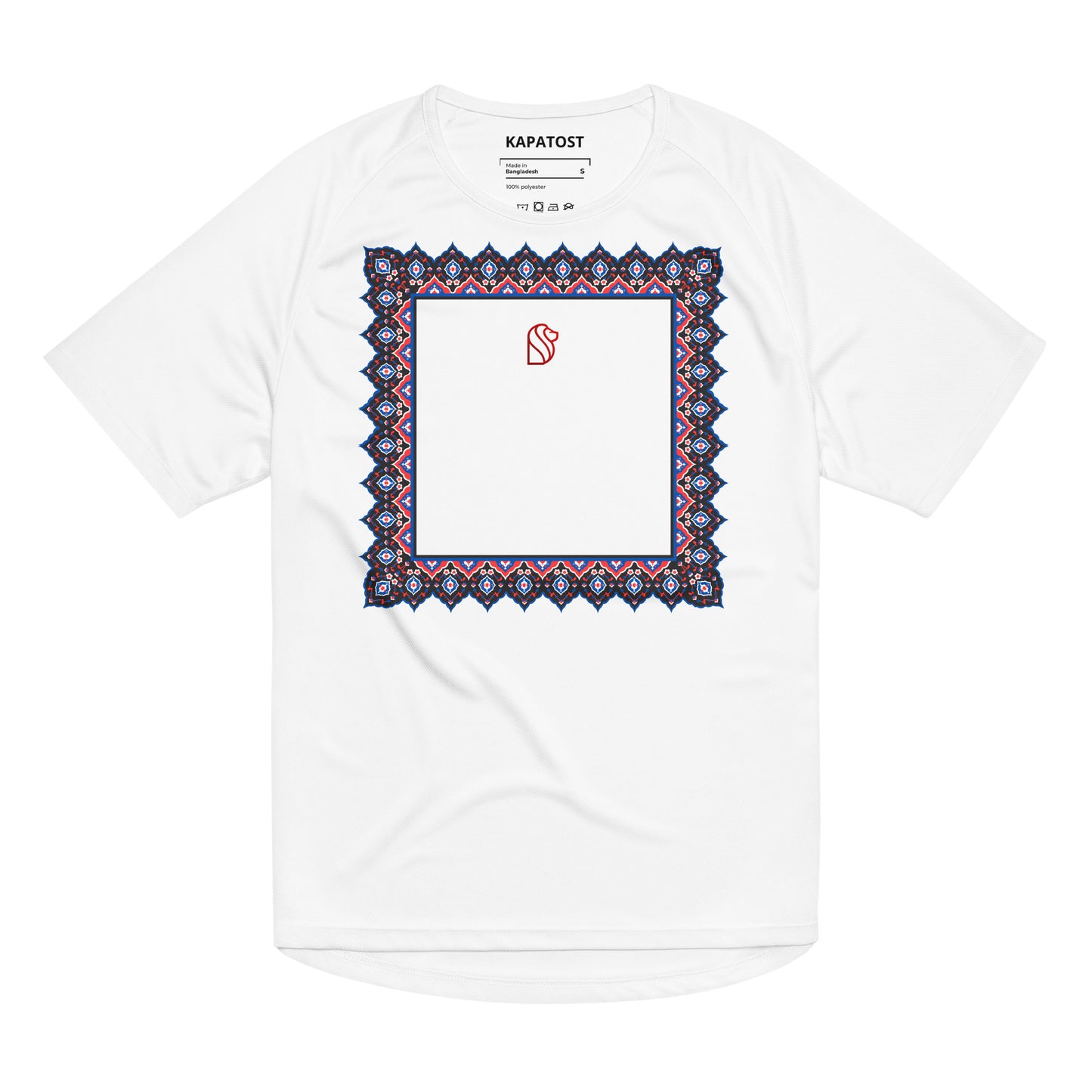 T-Shirt Girocollo - Paisley Minaml white