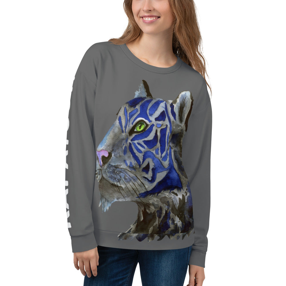 Tiger Blue - Felpa Girocollo unisex