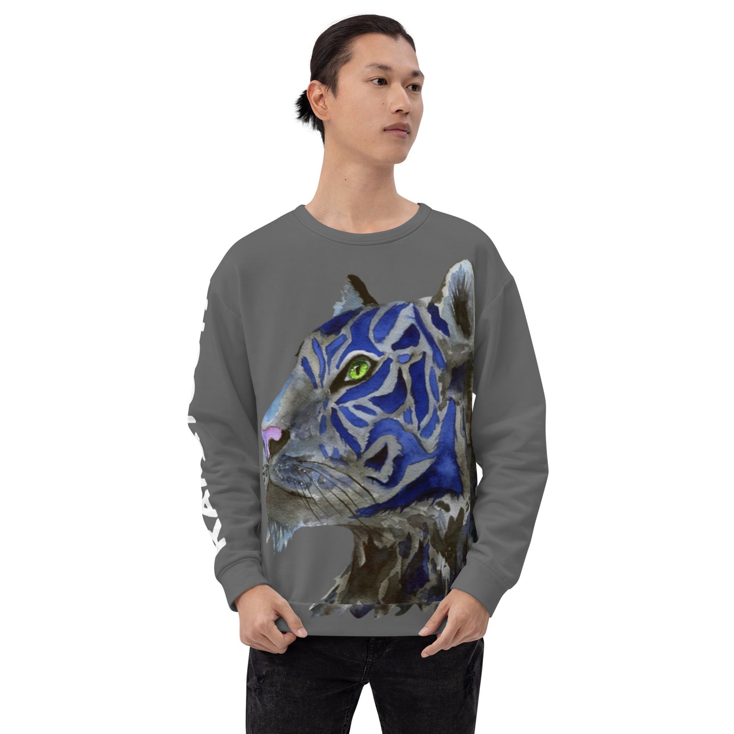 Tiger Blue - Felpa Girocollo unisex