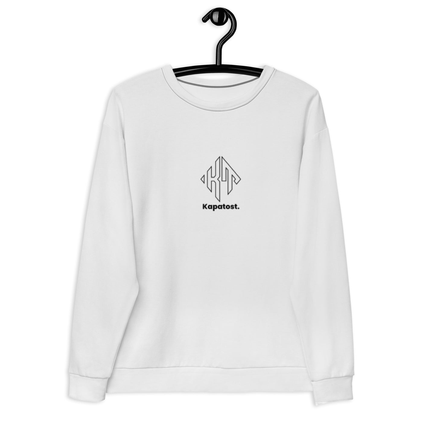 White Kapatost Logo - Felpa Girocollo unisex