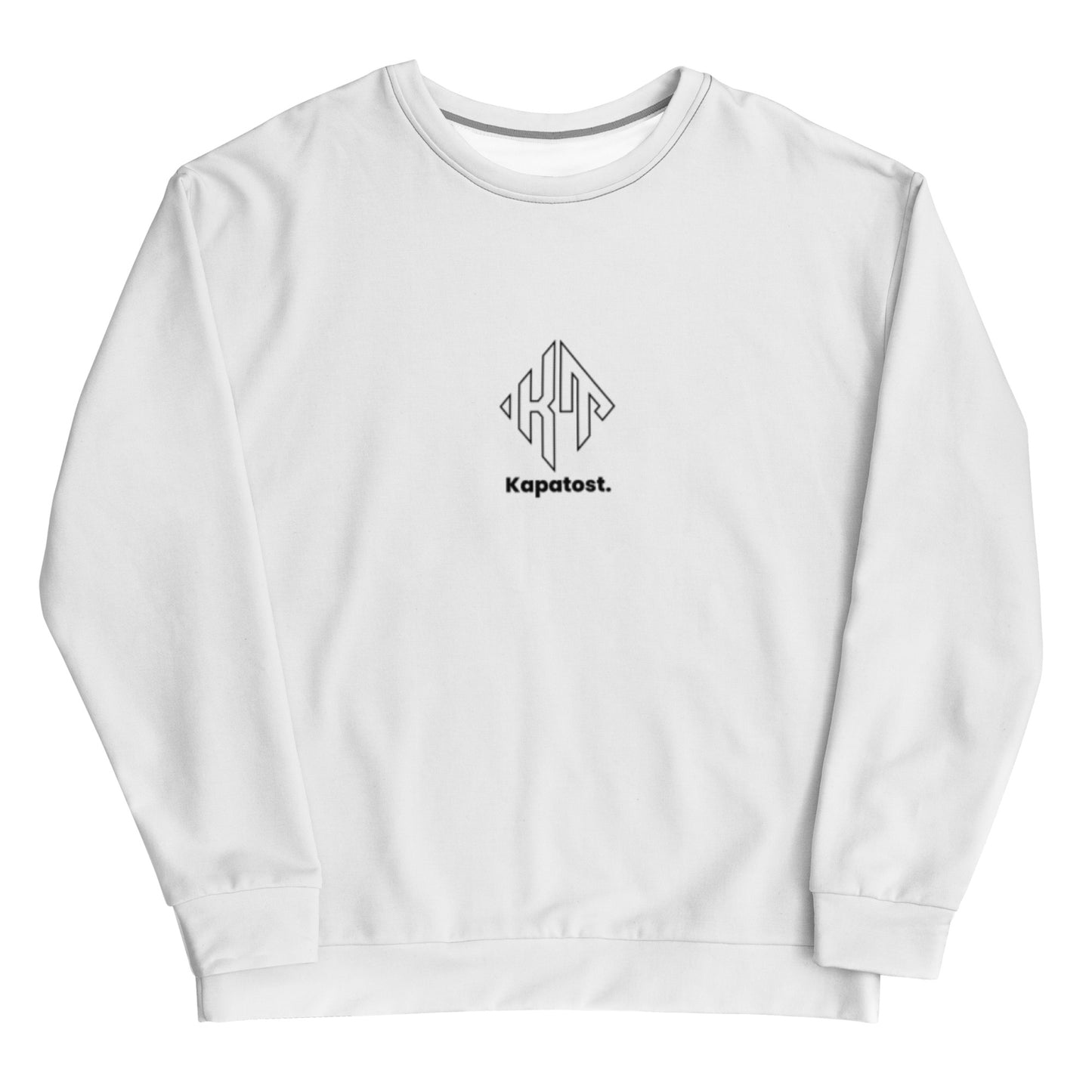 White Kapatost Logo - Felpa Girocollo unisex