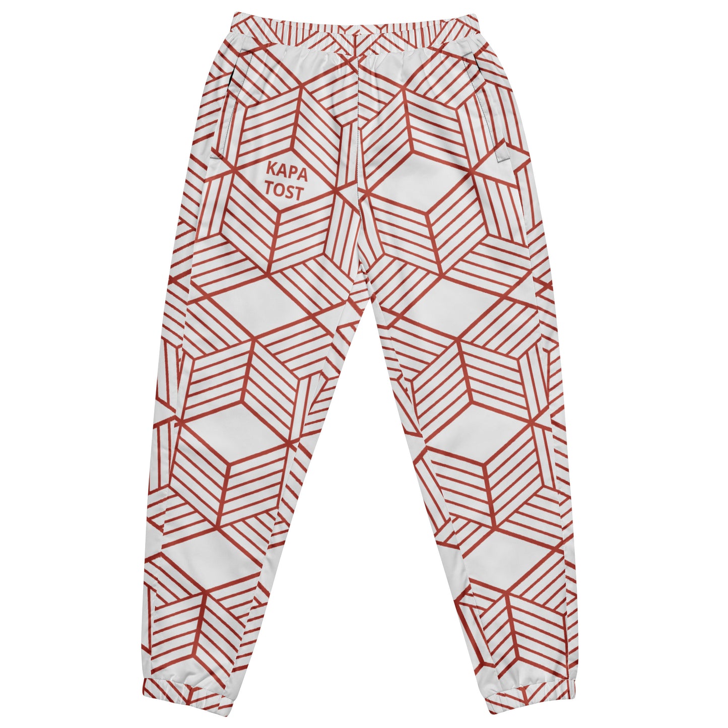 PK23 Red Grey - Pantaloni unisex