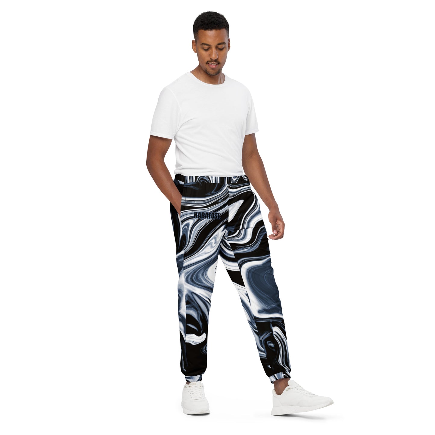 Marble Black Kapatost. - Pantaloni unisex