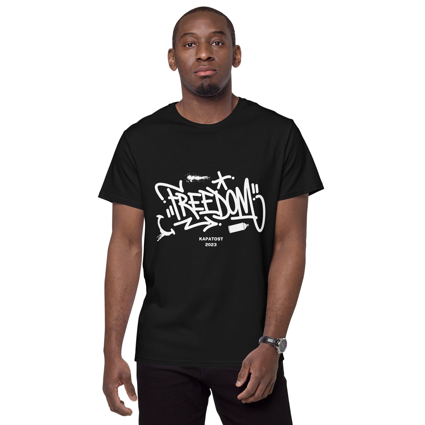 Freedom Kapatost - T-shirt in cotone premium uomo