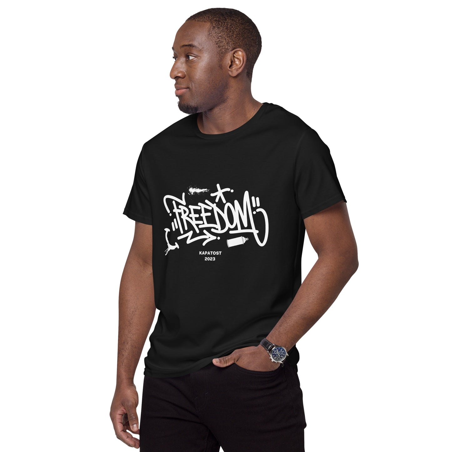 Freedom Kapatost - T-shirt in cotone premium uomo