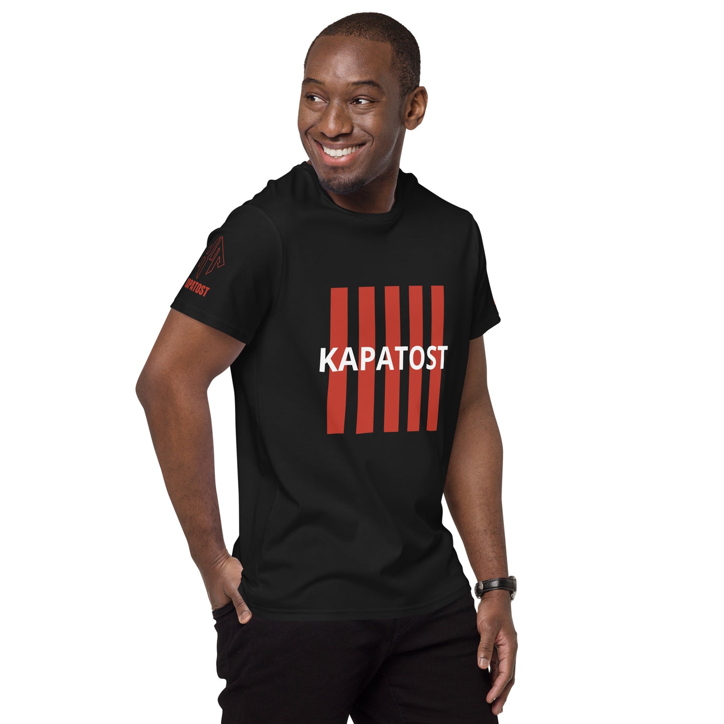 Badge Red Kapatost - T-shirt in cotone premium uomo