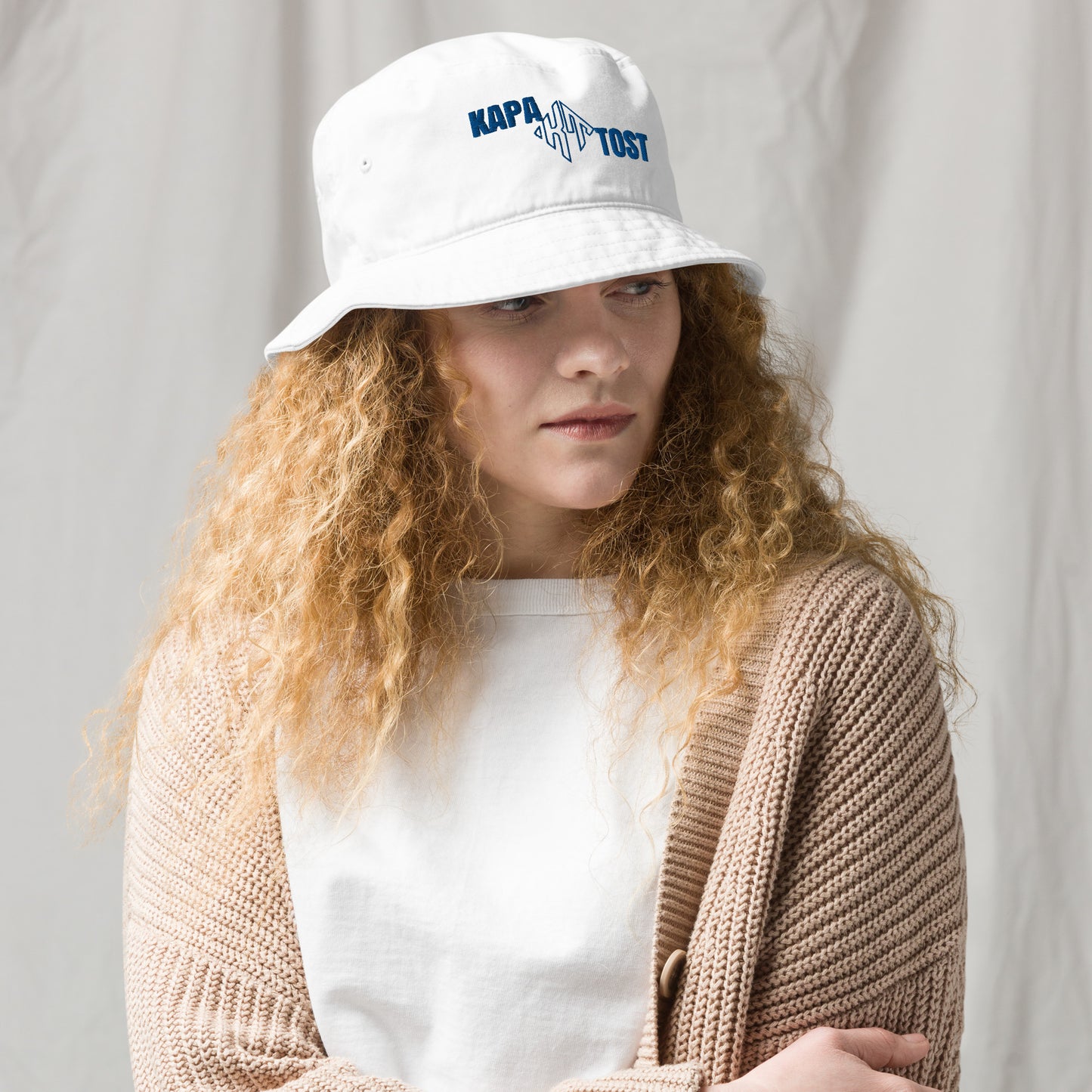 Kapatost white - Cappello da pescatore organico