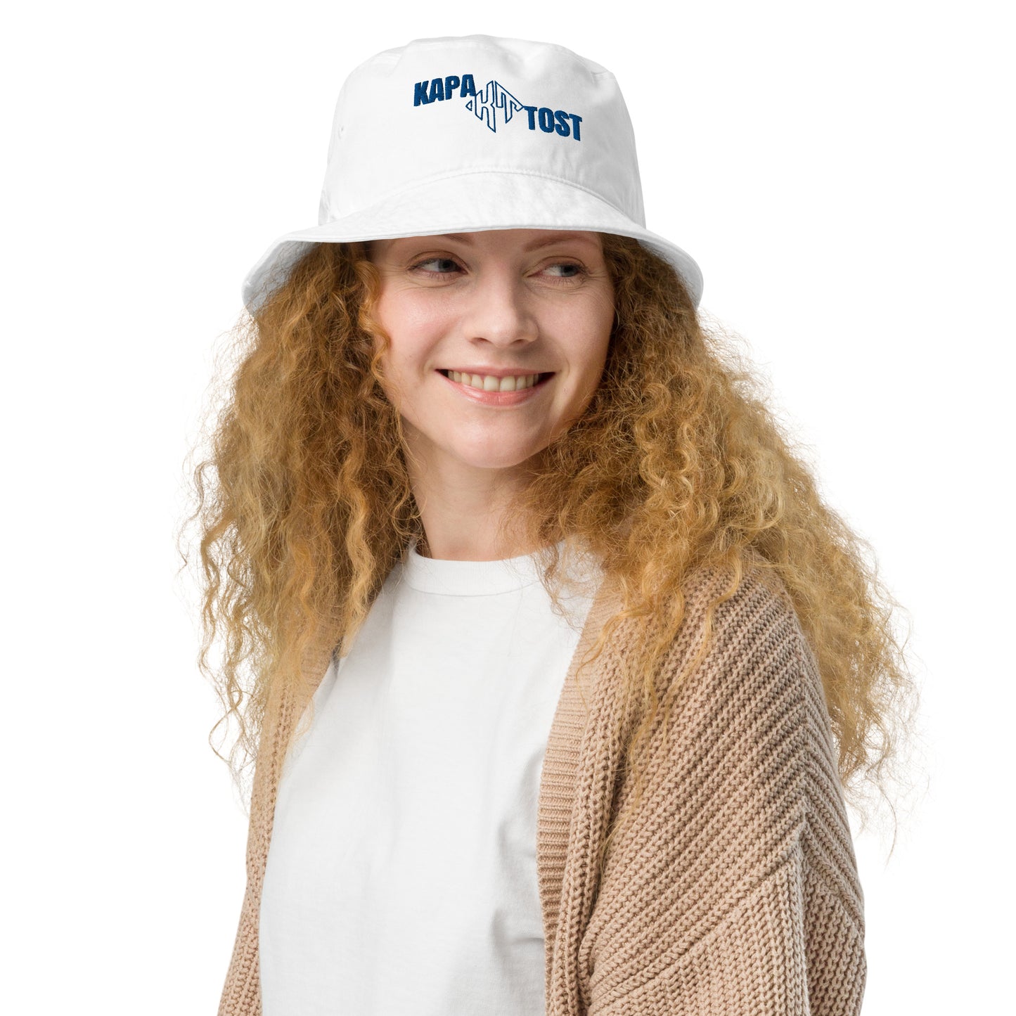 Kapatost white - Cappello da pescatore organico