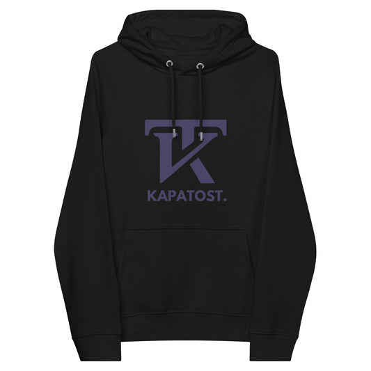 KT Kapatost - Felpa raglan ecologica con cappuccio unisex