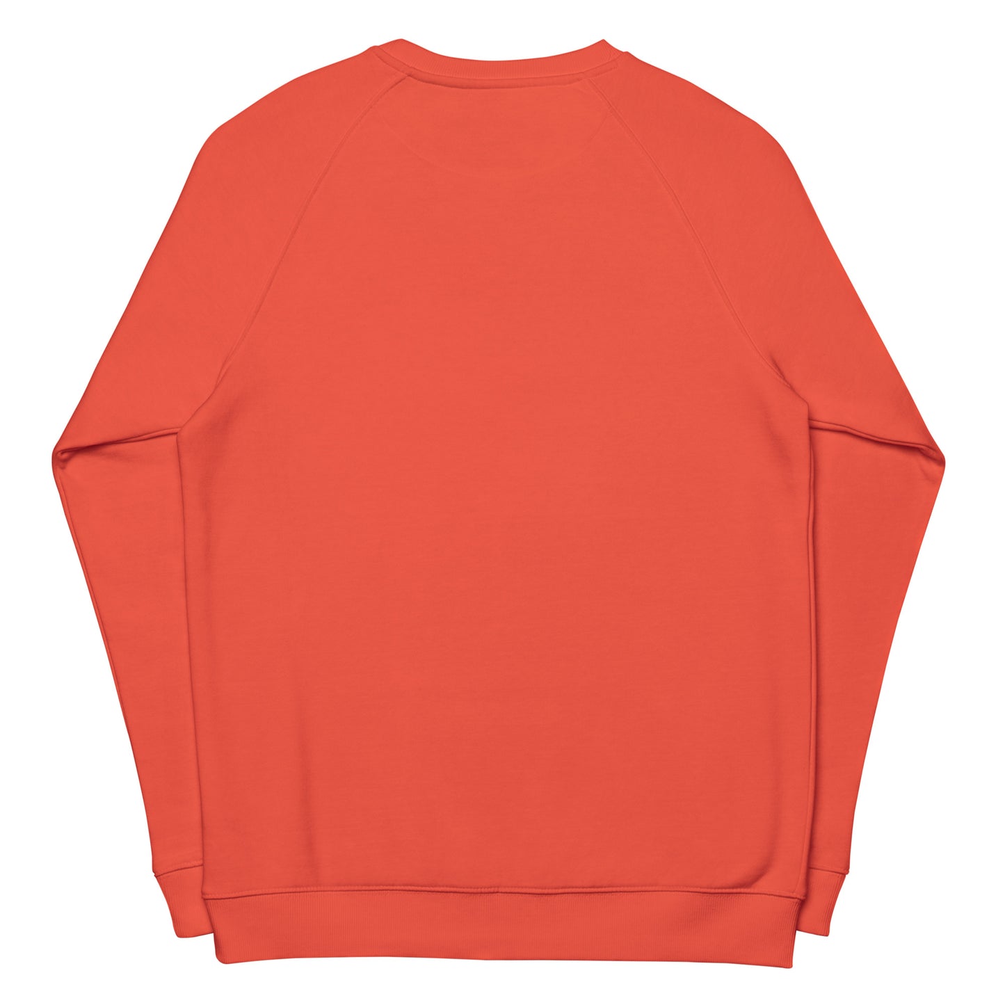 KT Orange intense - Felpa raglan in tessuto organico unisex